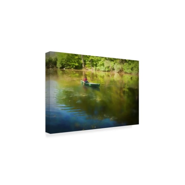 Anthony Paladino 'Kayaker In Swamp' Canvas Art,22x32